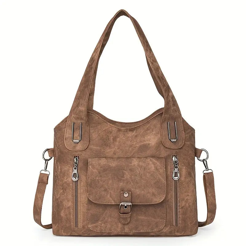 Amplia bolsa de hombro retro de Emilia