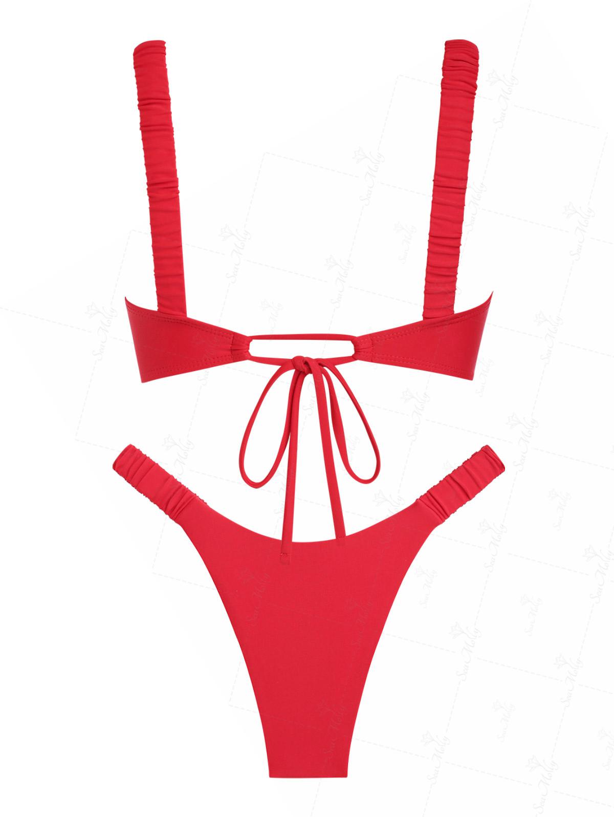Yara | Conjunto de bikini atrevido de pierna alta