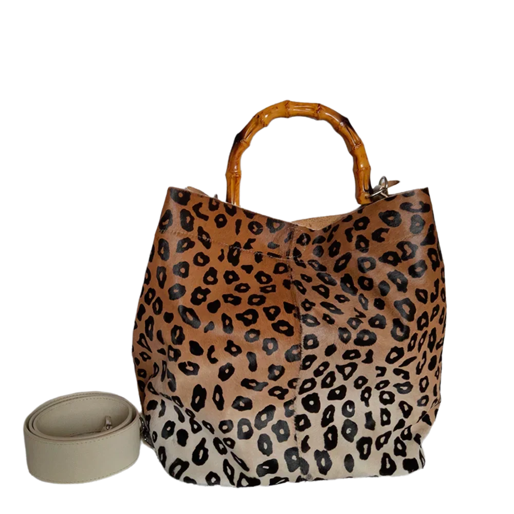 Bolso de cuero para dama Claire Jaguar, hecho de cuero de alta calidad con talco
