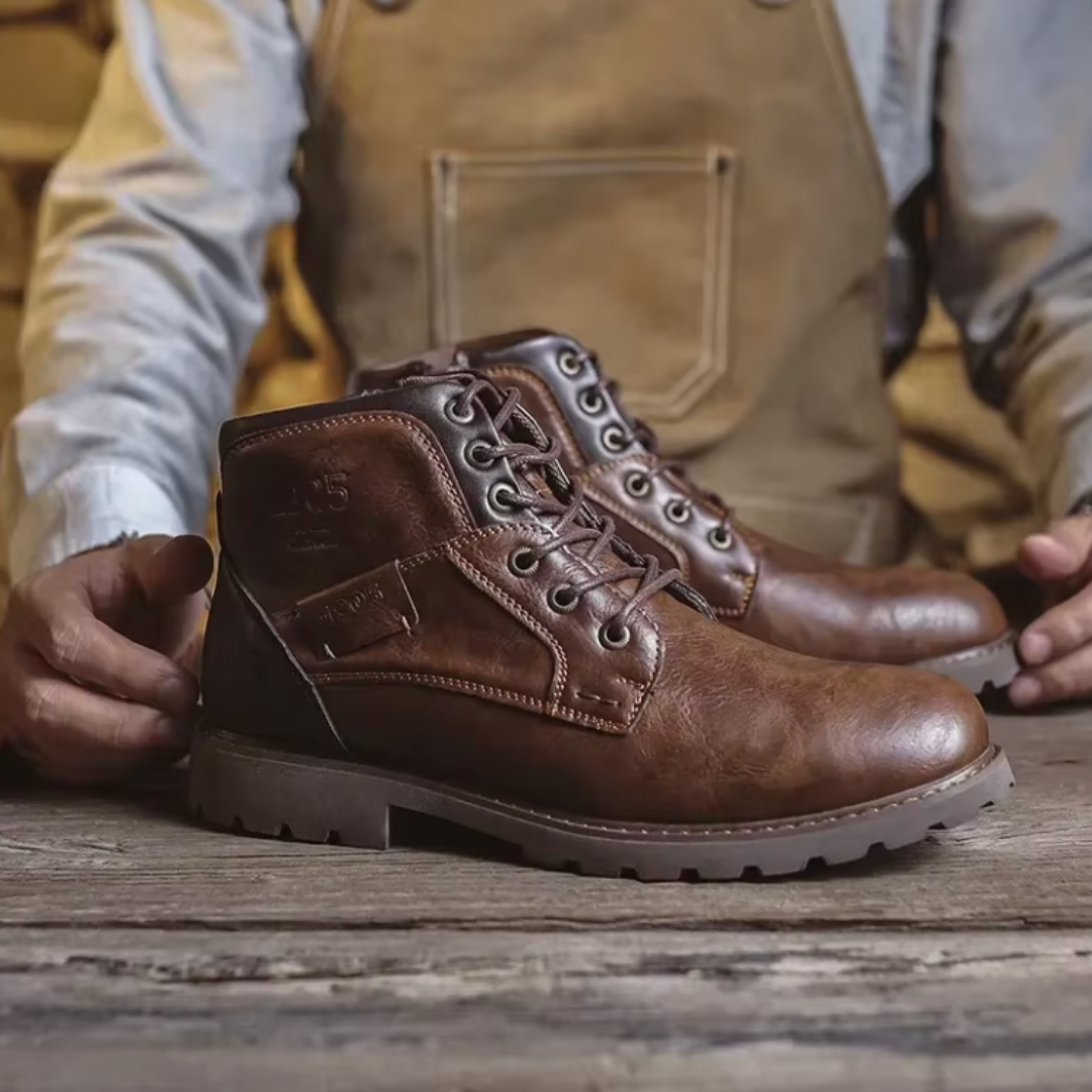 Aaron™ | Botas de cuero vintage