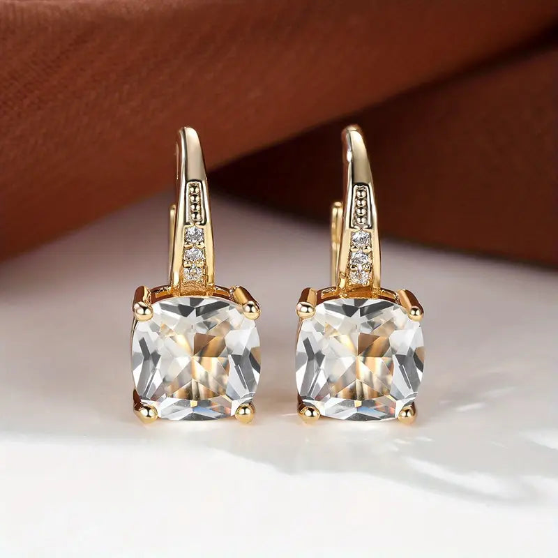 Pendientes de aro Mystic Stone | Oro