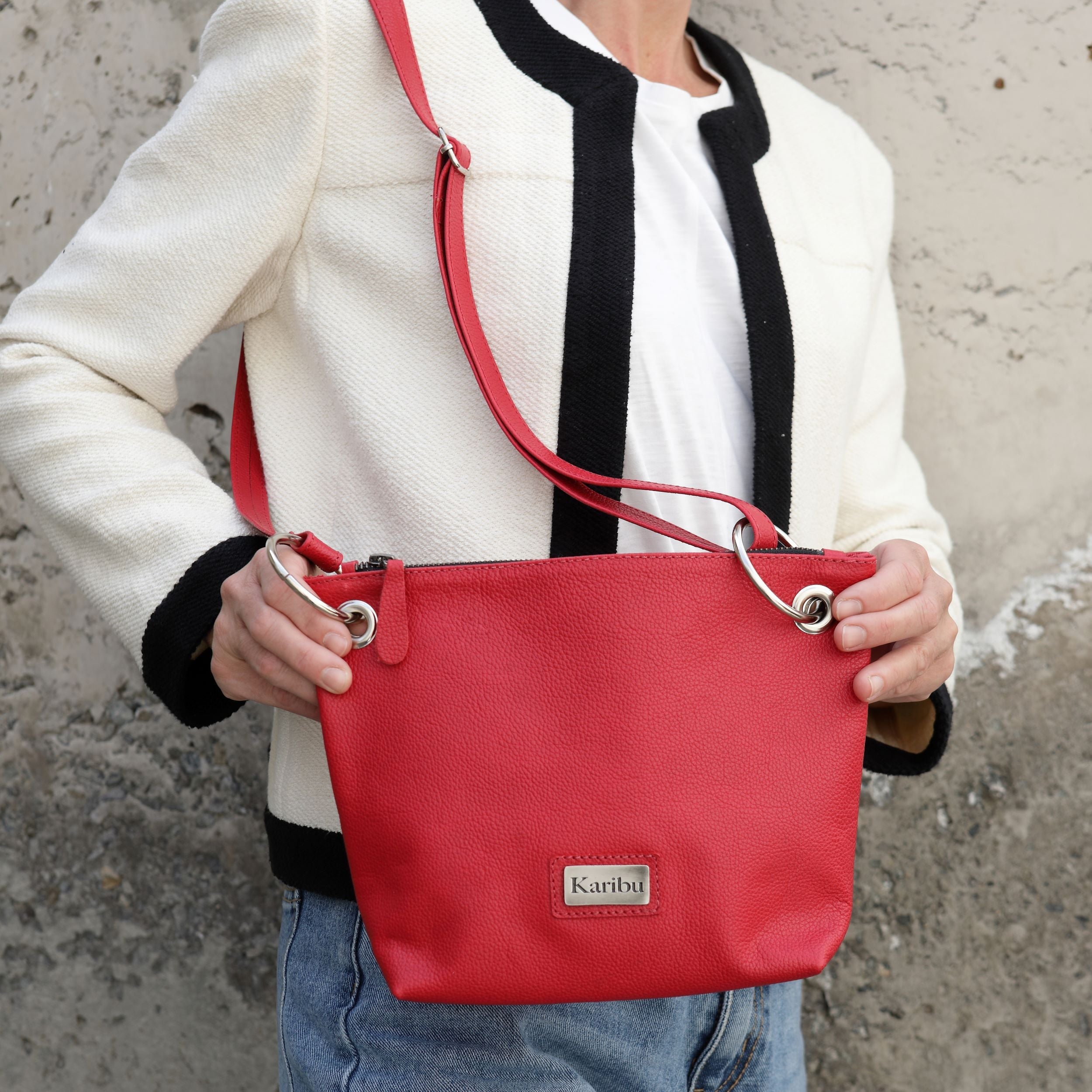 Bolso de Mano Josefa Roja