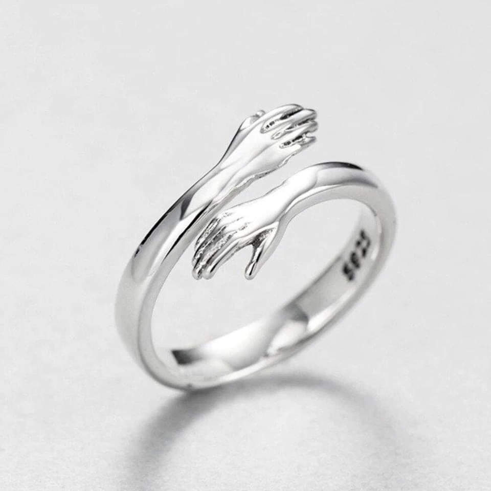 Anillo Ajustable Hug de Plata
