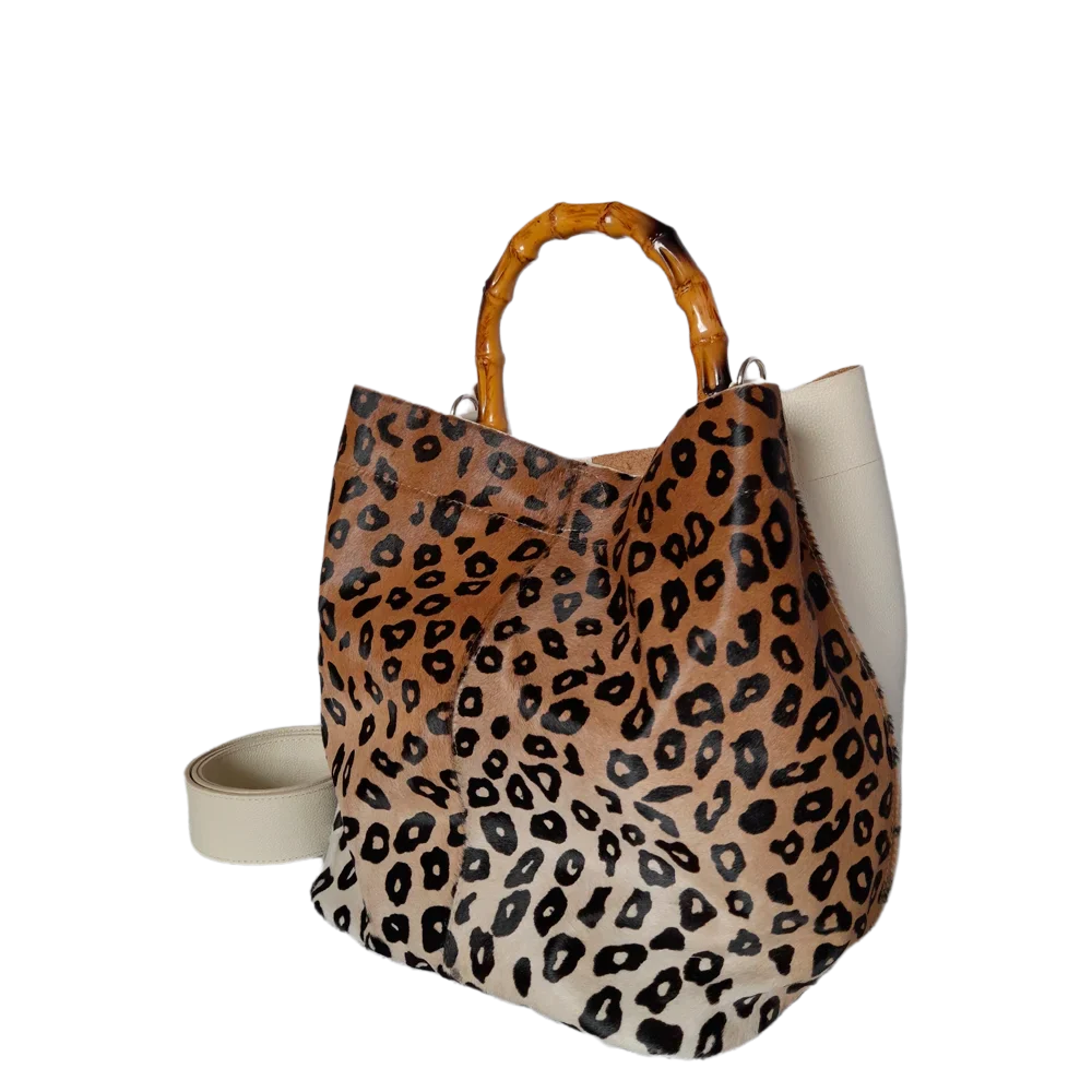 Bolso de cuero para dama Claire Jaguar, hecho de cuero de alta calidad con talco