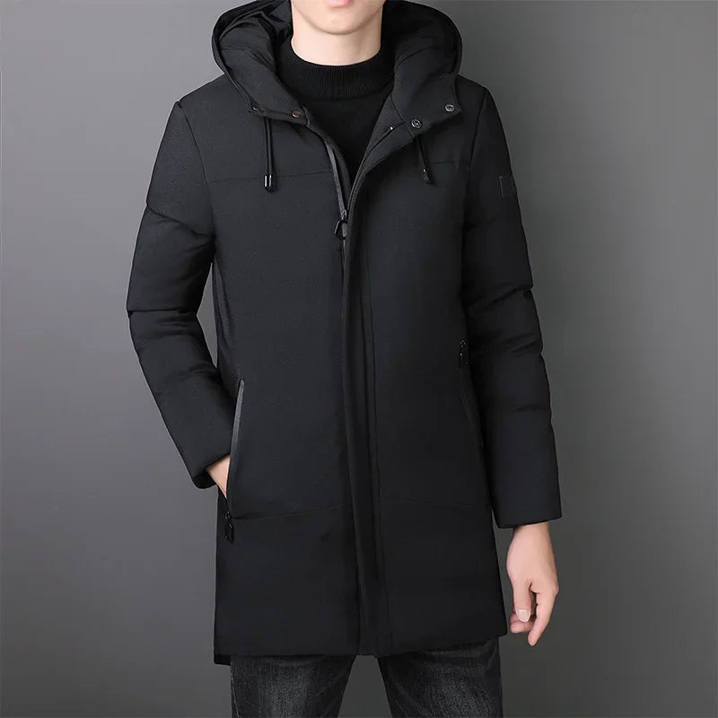 Elegant long jacket for men