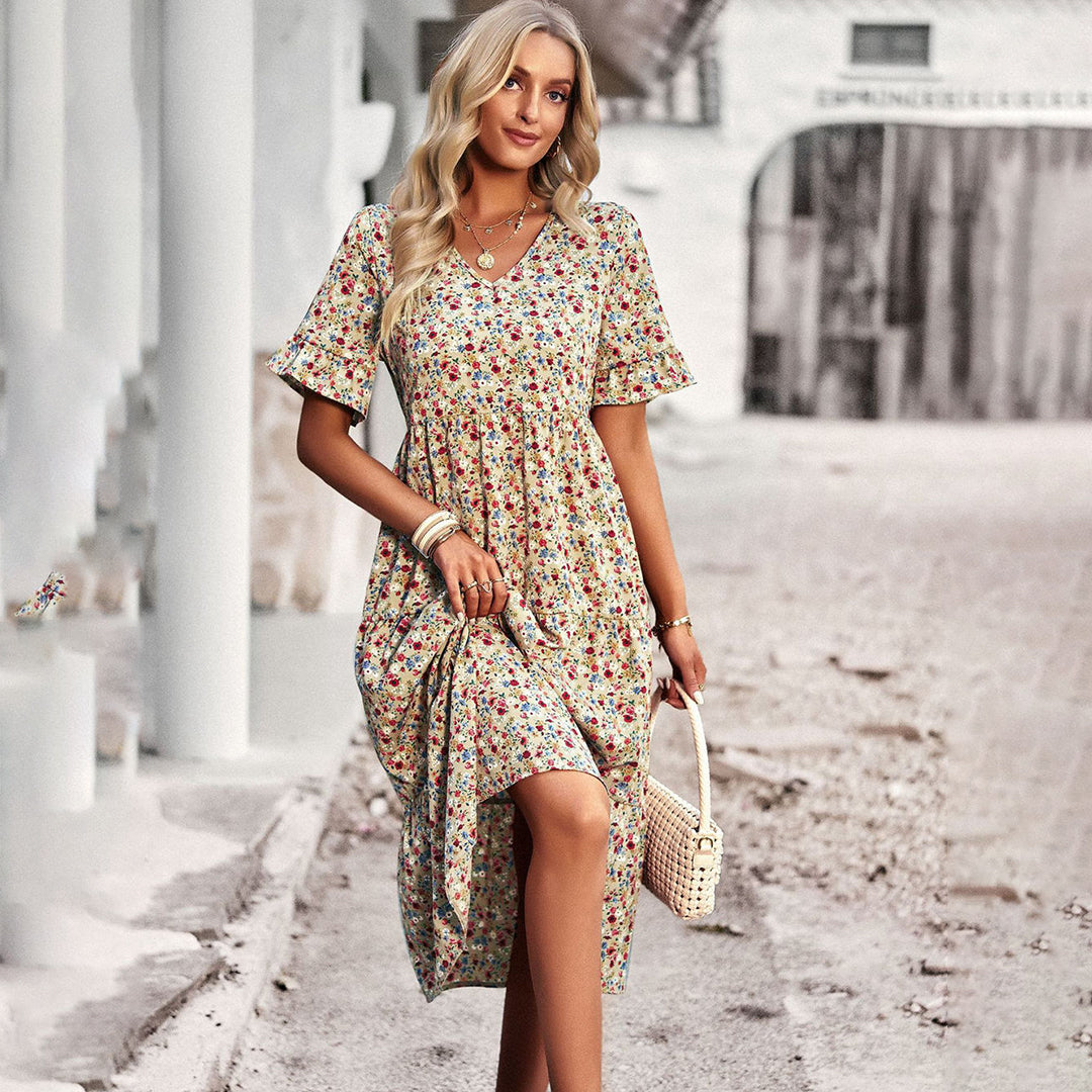 FREYA | Vestido midi floral de verano