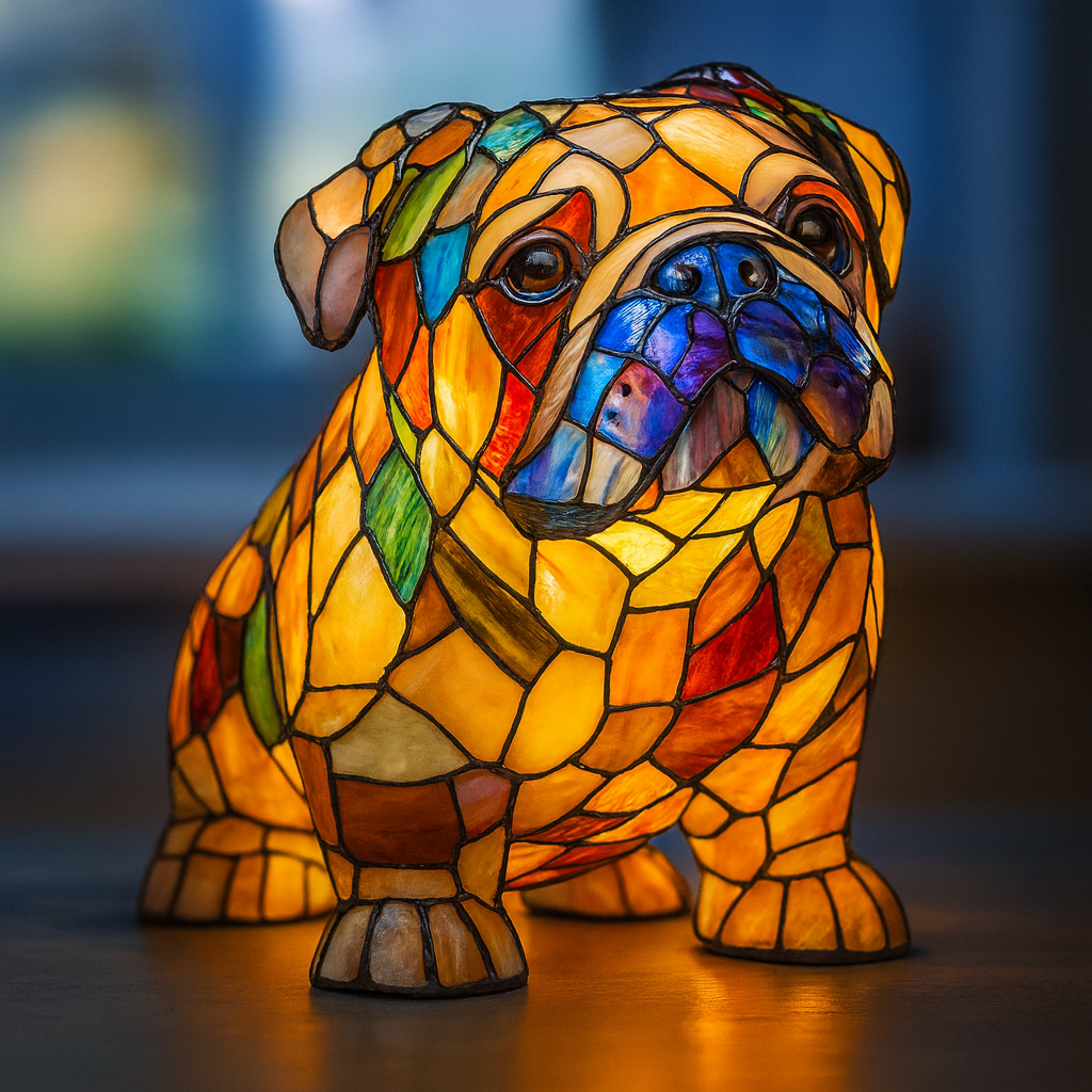 Sombra | Lámpara para perro Magisk de vidrio coloreado