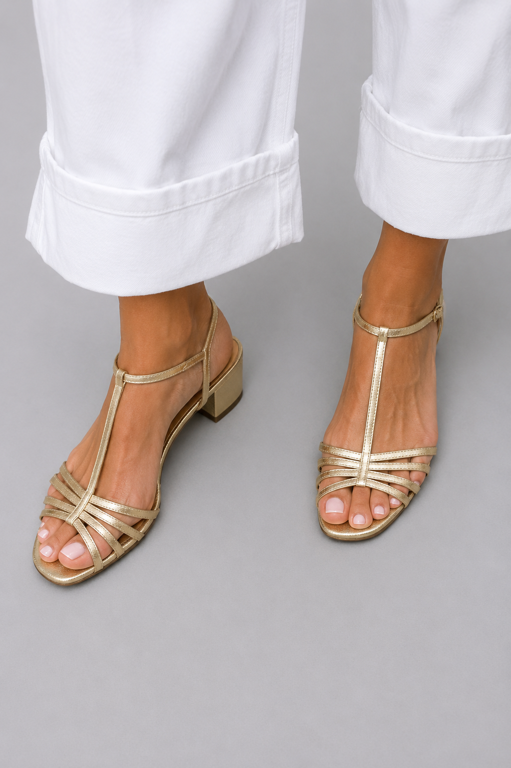 Allegra | Sandalias Doradas para un Toque de Elegancia Diaria