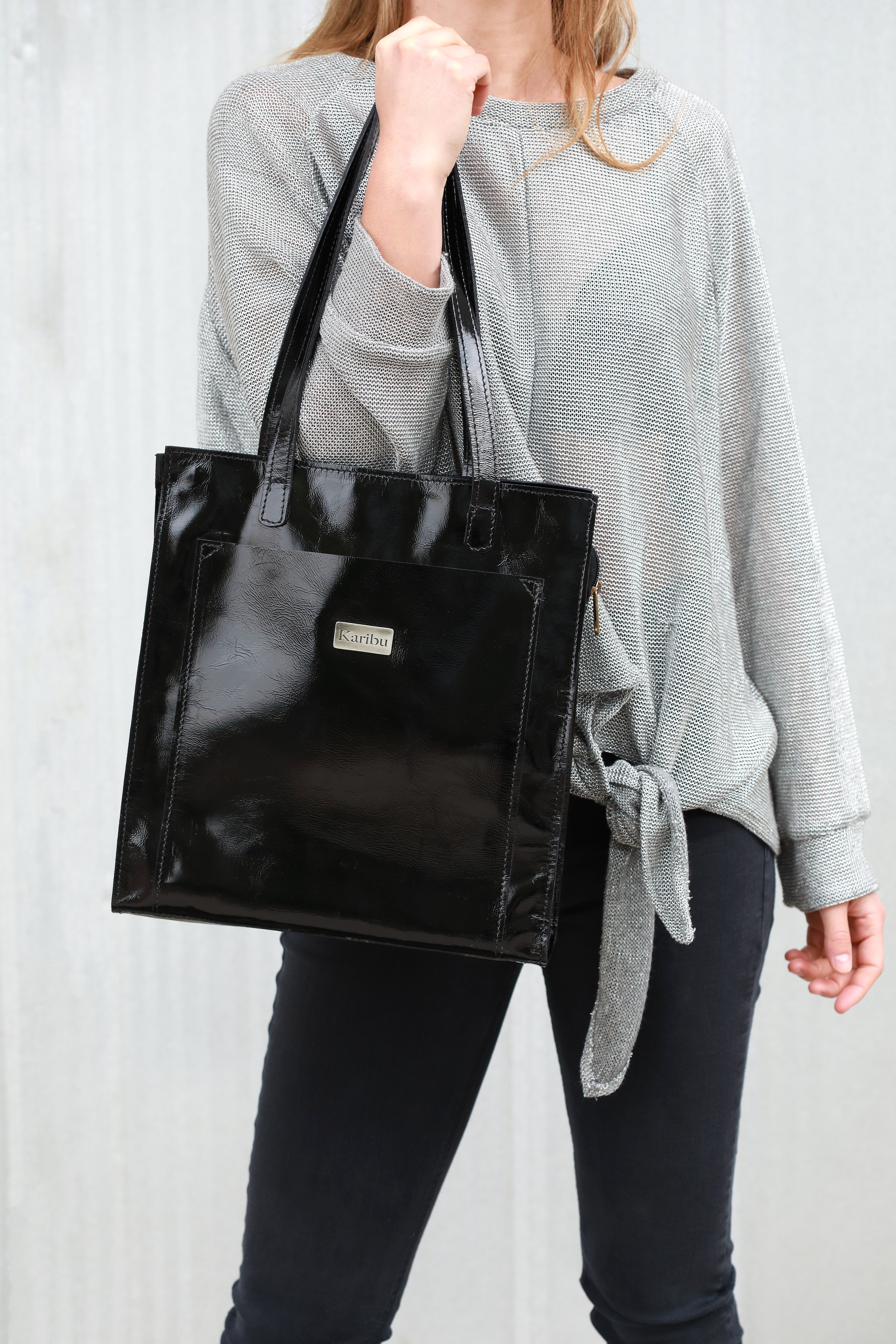 Cartera de Cuero Sintético Maria Black