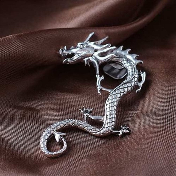 Aretes de Dragón de Plata - Charm