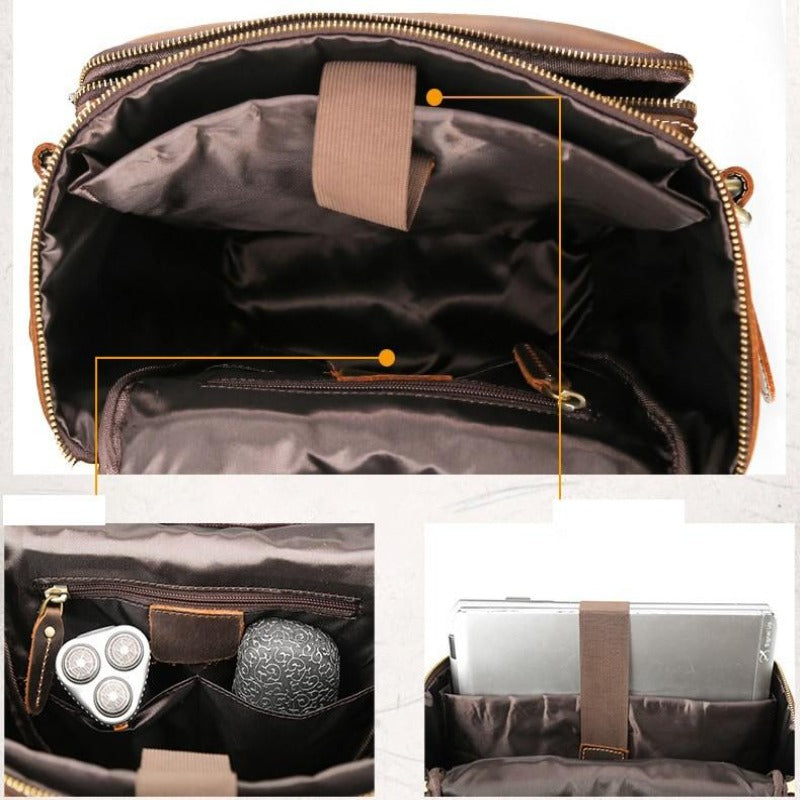 Mochila de Cuero Retro