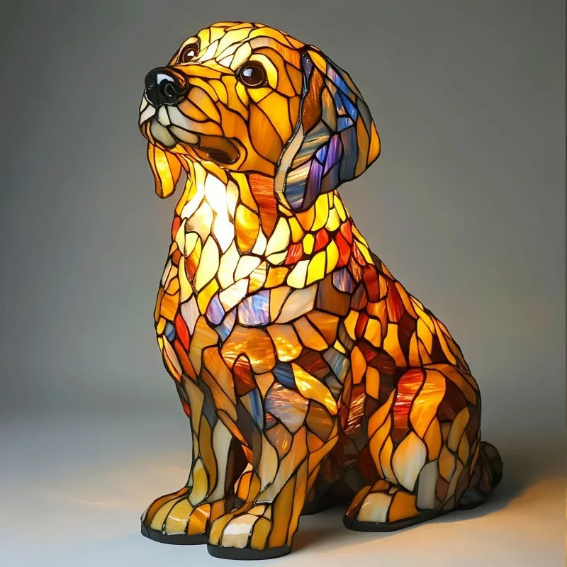 Estatua de Golden Retriever Spiritueel Lys