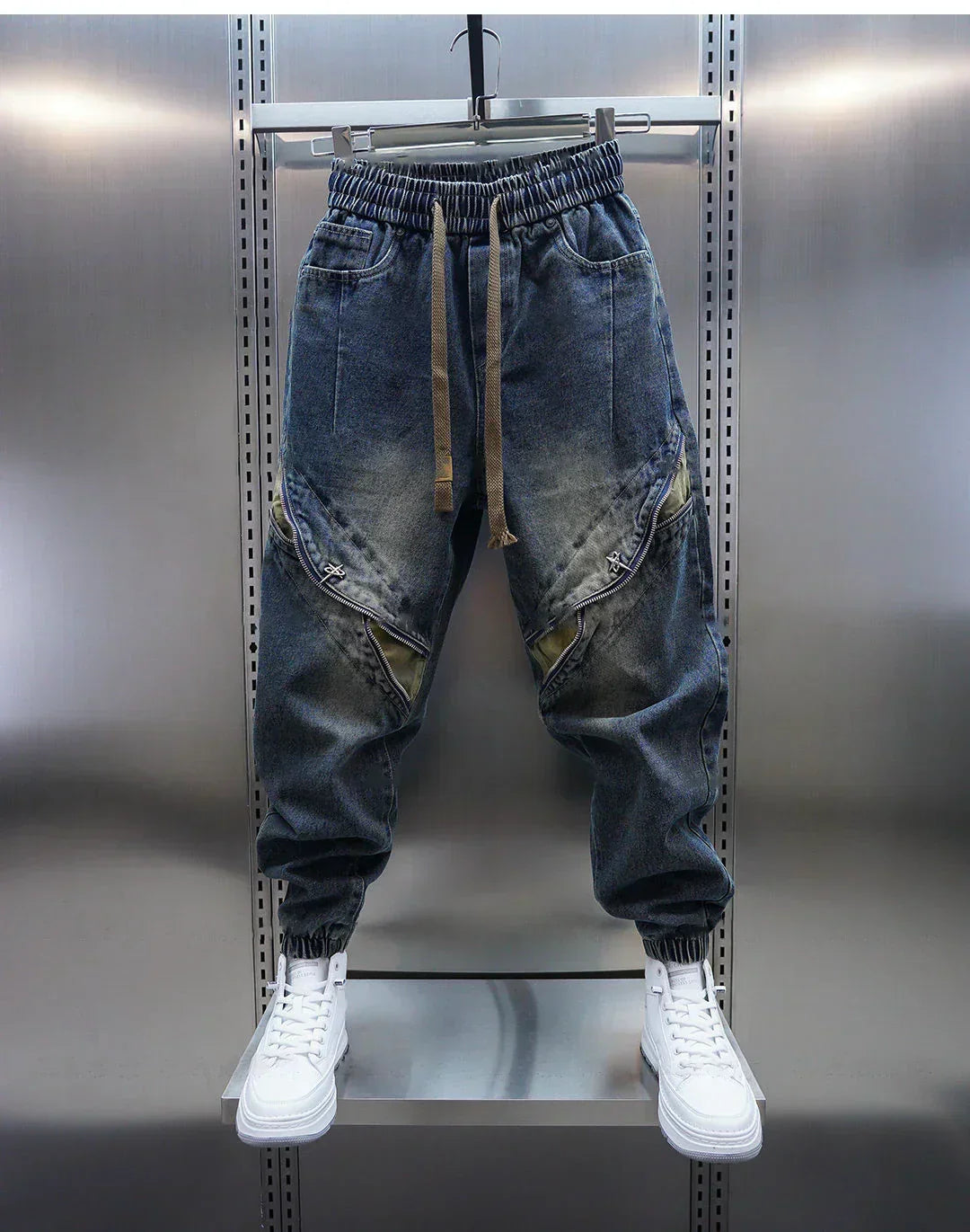 Laurent™ | Pantalones Baggy de Denim con Cintura