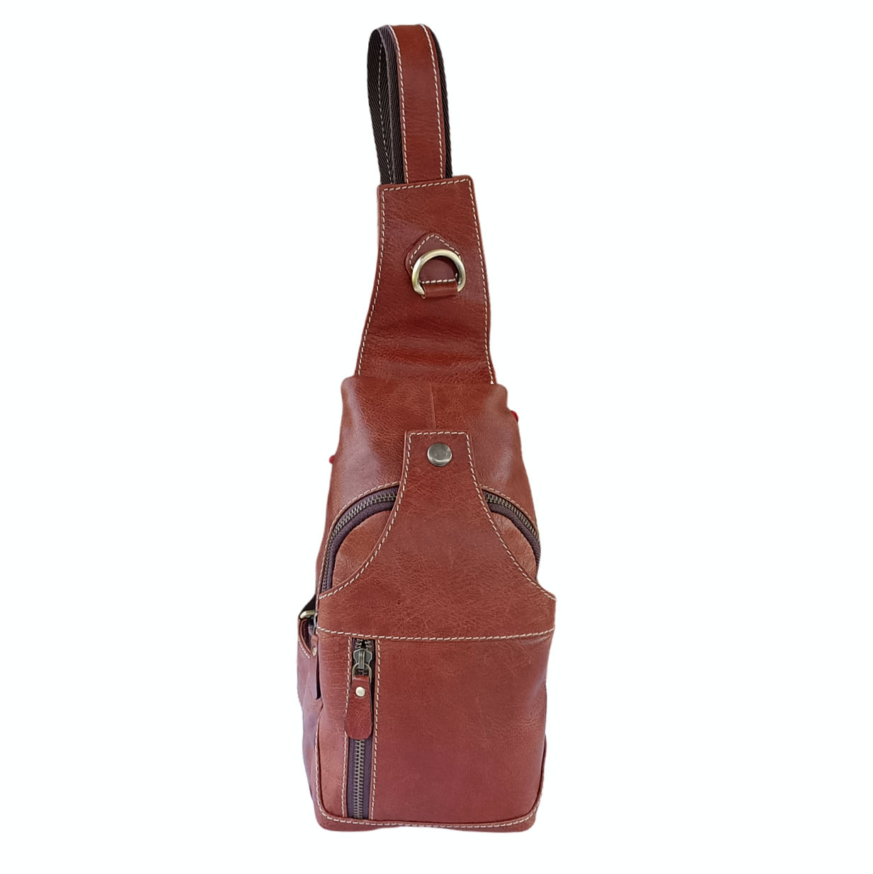 Mochila de cuero móvil