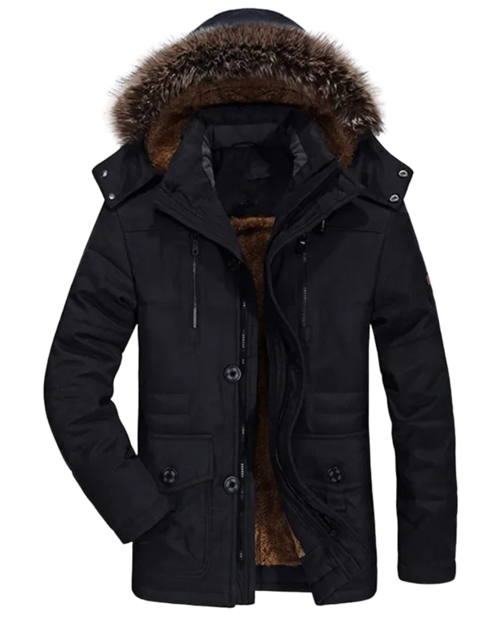 Chaqueta de invierno con capucha de algodón