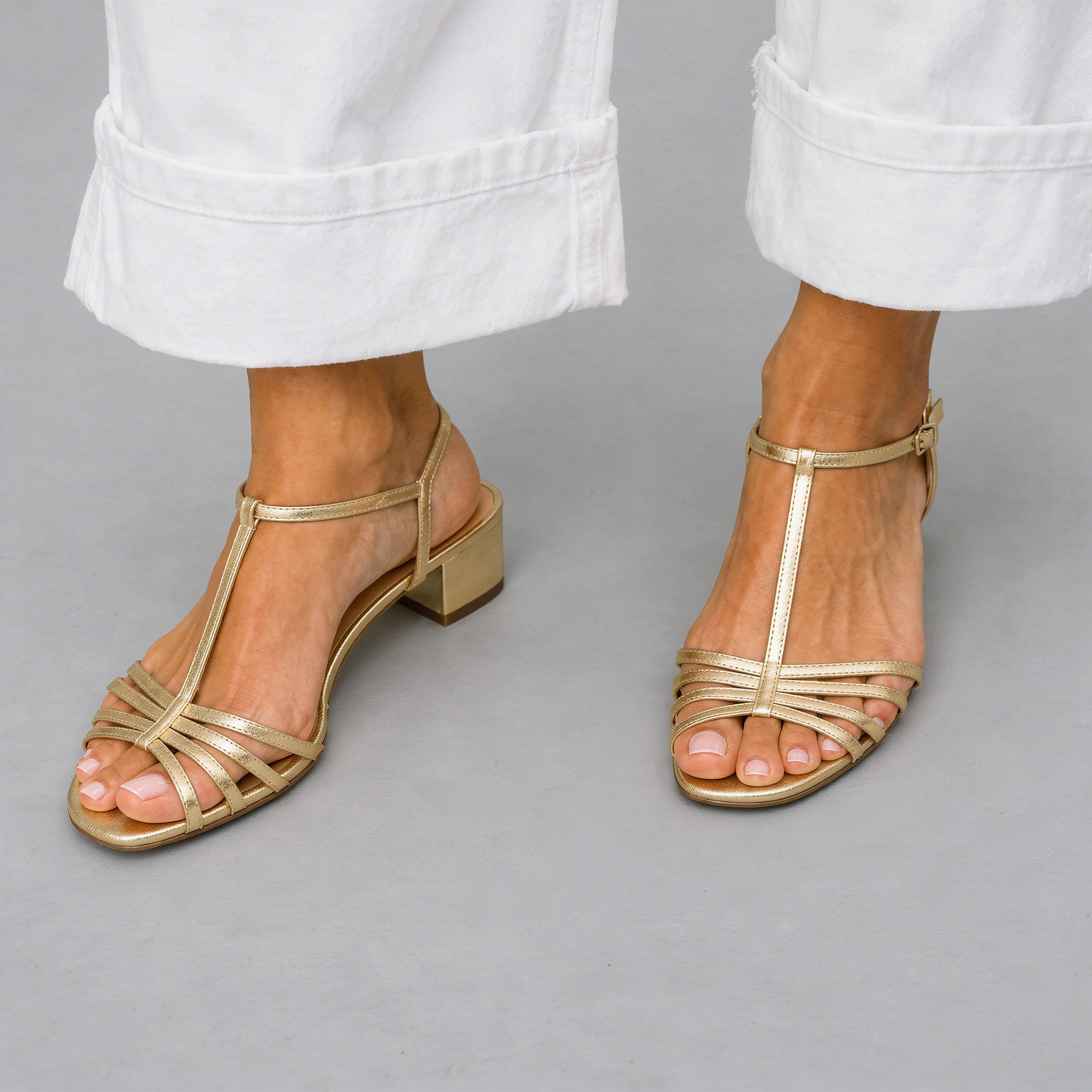 Allegra | Sandali Dorati Eleganza Quotidiana