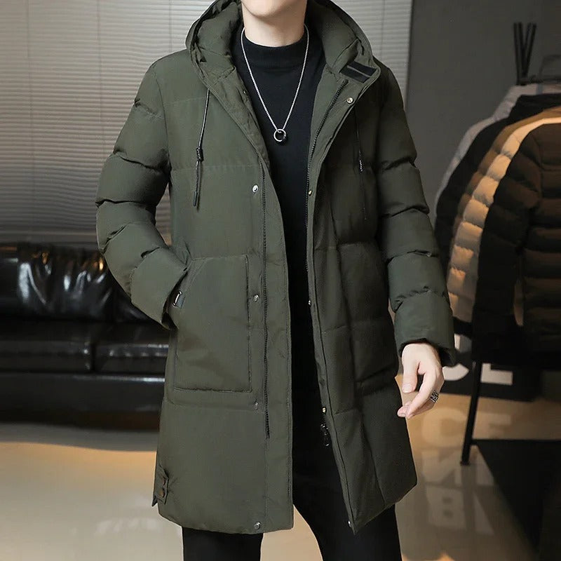 Elegant long winter jacket