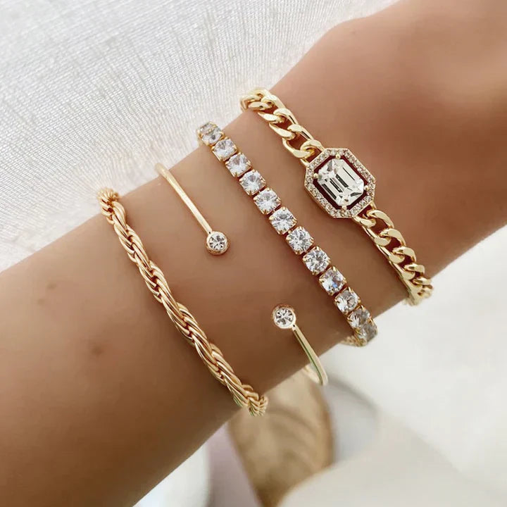 Conjunto de pulsera Domitia Calvina | Oro